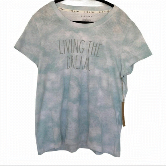 Rae Dunn Living The Dream short sleeve t shit SZ L - Picture 1 of 3